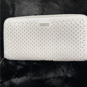 Tod's Cream Studded Women's Wallet
